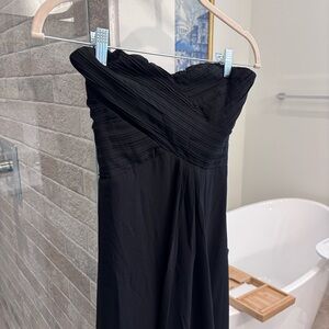 Lulu's Black Strapless Dress